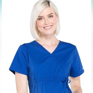 Cherokee maternity 2 way stretch scrub top, medium